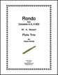 Rondo from Concerto in A, K622 P.O.D. cover